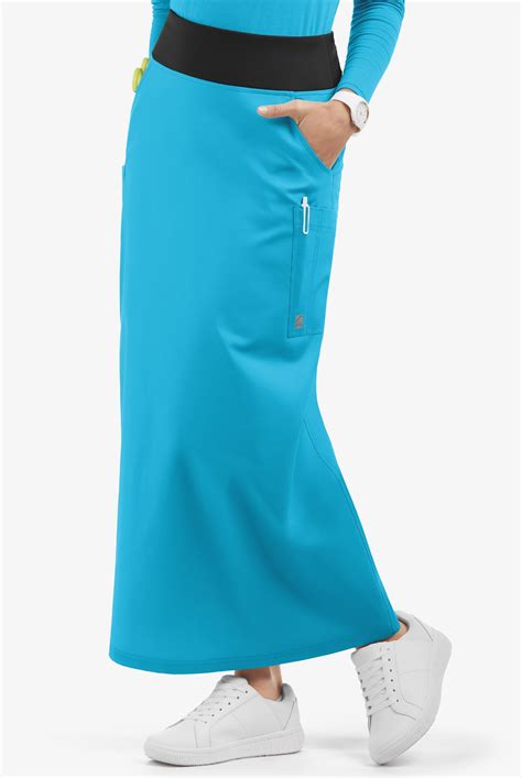 UA Butter Soft STRETCH Women S Long Scrub Skirt Nurse Scrub Skirts