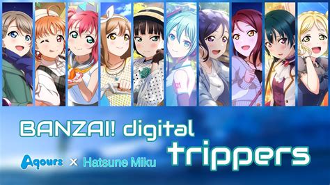 Banzai Digital Trippers Aqours X Hatsune Mikukan Rom Eng Color