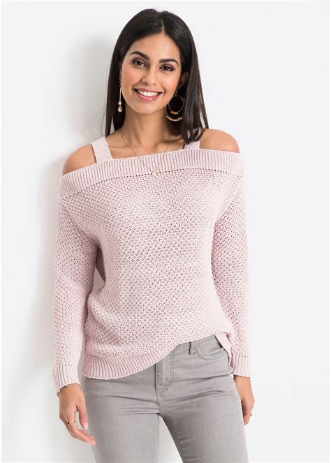 Pullover Con Spalle Scoperte Rosa Spento Bodyflirt Acquista Online