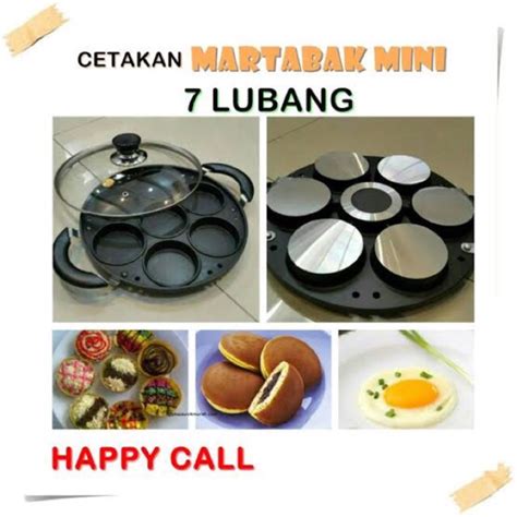 Jual ORIGINAL CETAKAN HAPPY CALL 7 LUBANG LUMPUR APEM SNACK MAKER KUE