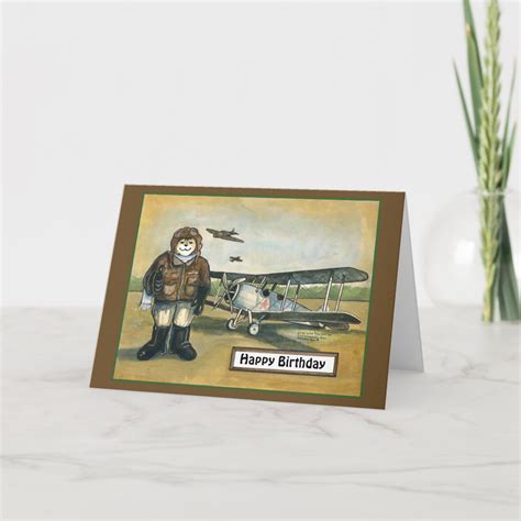 Birthday Card Pilot Zazzle