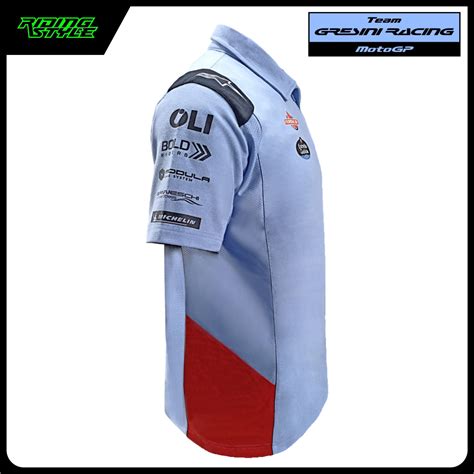 Polo Shirt Official Merchandise Gresini Racing MotoGP Team 2023 Kaos