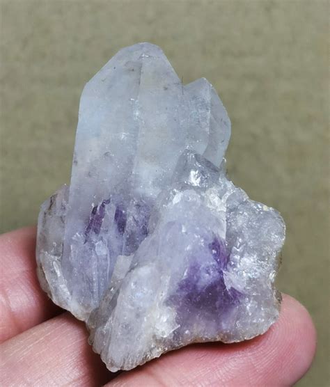 New Find Amethyst Phantom Quartz Crystal Cluster Mineral Specimen