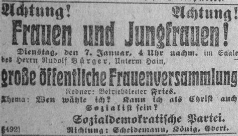 Heute vor 100 Jahren Erstmals wählen Frauen in Deutschland siwiarchiv de