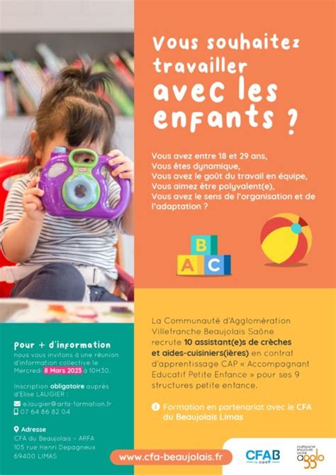 CAP Accompagnant Educatif Petite Enfance Centre De Formation Pour