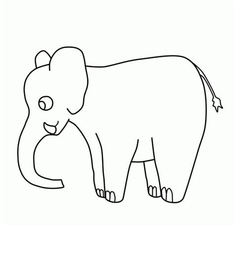 Coloriage L Phant Simple Dessin Gratuit Imprimer