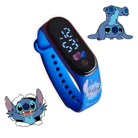 Relogio Infantil Digital Led Lilo Stitch Menino Menina Shopee Brasil