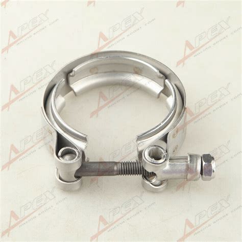 Inch V Band Clamp Cnc Mild Steel Self Aligning Male Female Flange