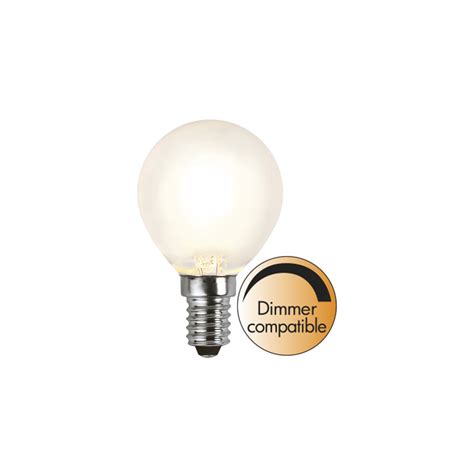 LED Lampa E14 Klot 4W 35W Frosted Dimbar Bright 1 2 3