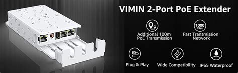 Amazon Vimin Port Outdoor Poe Gigabit Extender In Out Poe