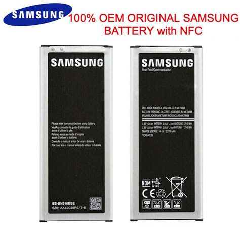 Oem Samsung Galaxy Note 4 Sm N910 Cell Phone Battery Replacement Li Ion