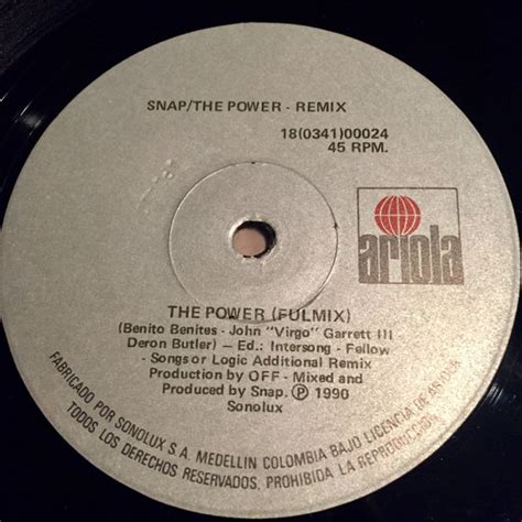 Snap! - The Power - Remix (1990, Vinyl) | Discogs