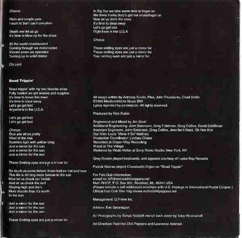 RED HOT CHILI PEPPERS CALIFORNICATION Seventh Album