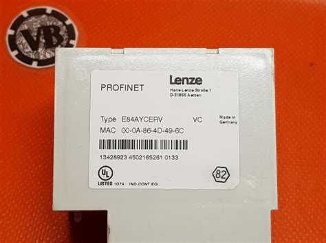 Lenze Inverter Drives 8400 Extension Module Type E84AYCERV VC 1