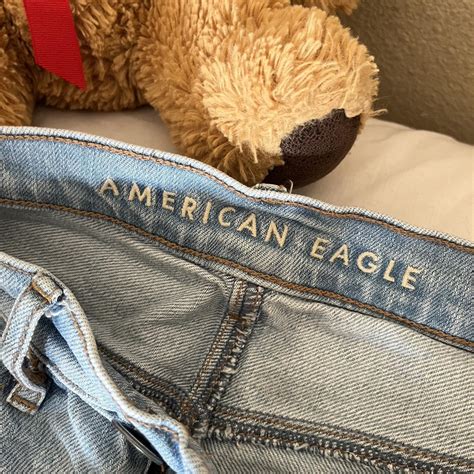 American Eagle Light Wash Ripped Jeans Worn A Few Depop