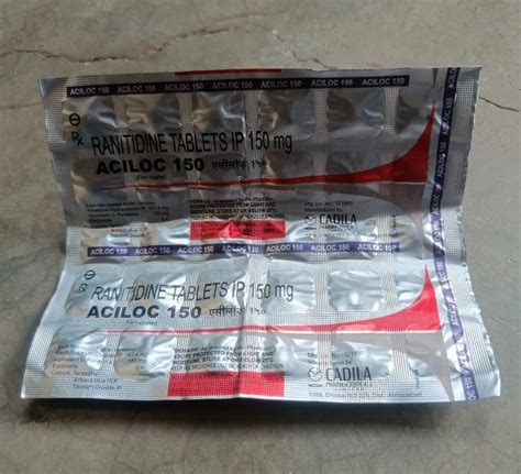 150mg Aciloc Ranitidine Tablet At Rs 400box Pharmaceutical Tablets