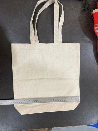 Printed Loop Handle Cotton Canvas Carry Bags Upto 5 Kgs Size