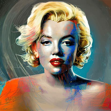 Ai Aged Passionate Marilyn Monroe Hyper Realistic Abstract Cinematic