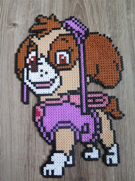 Paw Patrol Skye Hama Strijkkralen Beads Perler Perler Bead Art