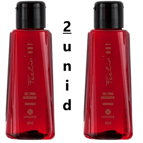 Gel Para Massagem Feelin Hot Morango 60ml 2 Unidades Shopee Brasil