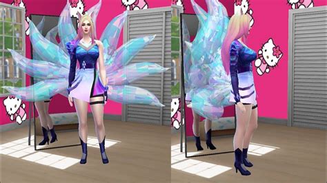 The Sims 4 Cc Ahri Kda Skin Lol By Waronk Ts4 Ts4cc Thesims4