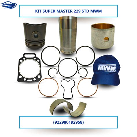 Kit Super Master Motor MWM 229 Para 1 Cilindro 922980192958 Boné A