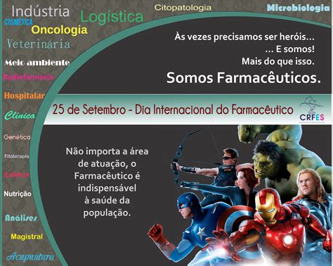 Dia Internacional do Farmacêutico CRF ES CONSELHO REGIONAL DE