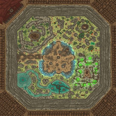 The great arena [115x115] [Battlemap] [OC] (My most elaborate work so ...