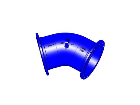 Dimax Ductile Iron Bend Flange X Flange Pn B Mm X Degrees