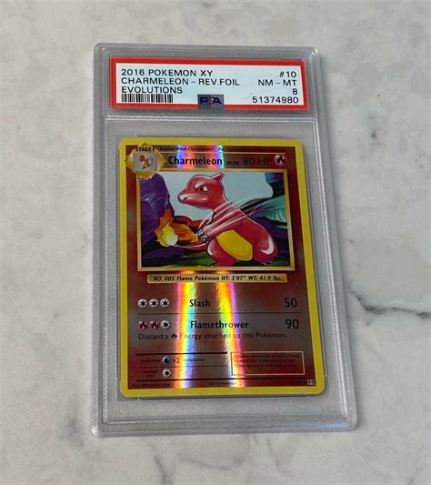 Pokemon Xy Evolutions Charmeleon Reverse Foil Psa Mint