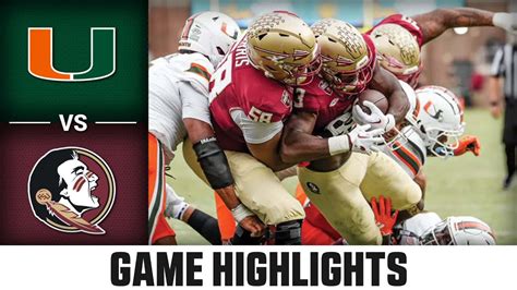 Miami Vs Florida State Game Highlights 2023 Acc Football Youtube