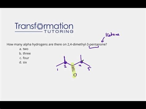 How To Identify Alpha Hydrogens In A Molecule