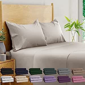 Amazon BAMPURE Bamboo Sheets Queen Size 100 Organic Bamboo