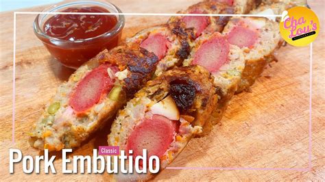 Special Pork Embutido Cold Meat Loaf Embutido Recipe Cha Lou S Kitchenette 86 Youtube