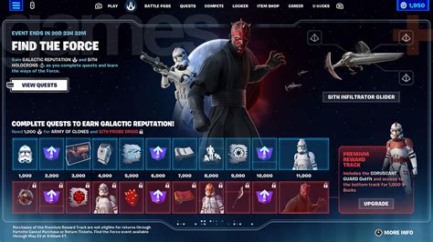 Fortnite Star Wars Battle Pass How To Get Sith Holocrons Gamesradar