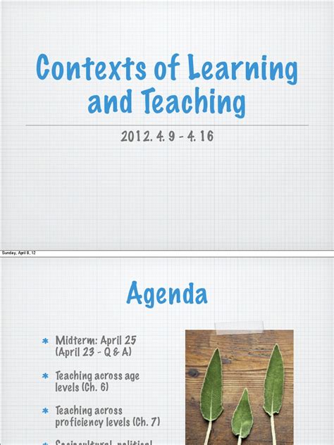 Sociocultural Context Pdf English As A Second Or Foreign Language