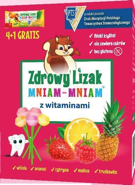 Zdrowy Lizak Mniam Mniam Z Witaminami 5 Szt Opinie I Ceny Na Ceneo Pl