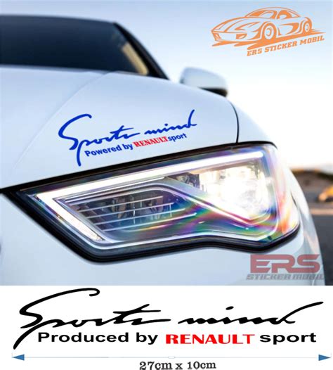 Stiker Cutting Mobil Kap Depan Sport Mind Bisa Untuk Kaca Dan Body