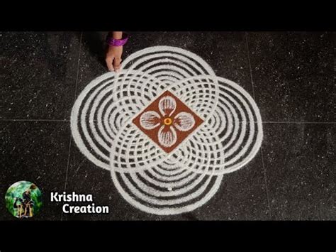 Chithirai Madham Simple Padi Kolam X Dot Easy Lotus Kolam Pandaga