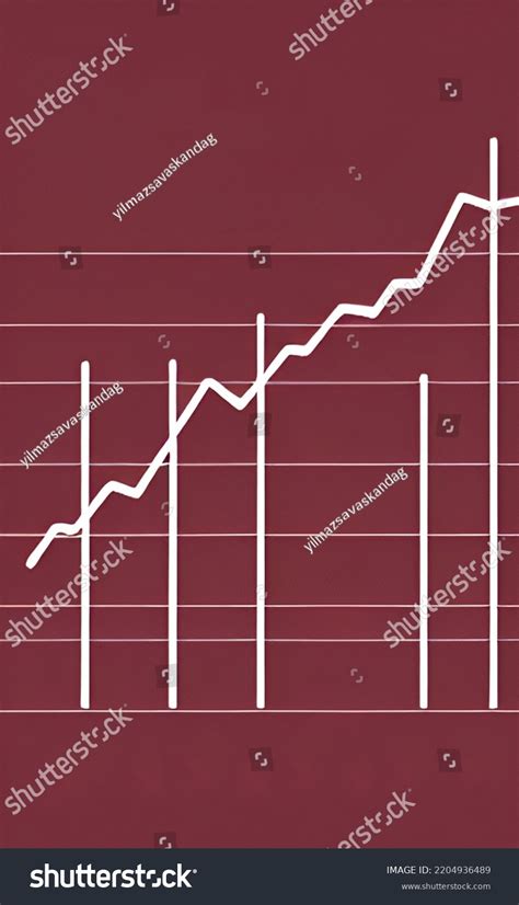 Graphical Chart Financial Economic Indicators Stock Illustration