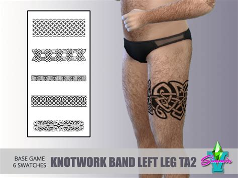 The Sims Resource SimmieV Knotwork Band Left Thigh Ta2