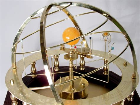 Grand Orrery With 9 Planets in Brass Stone and Oak - Etsy