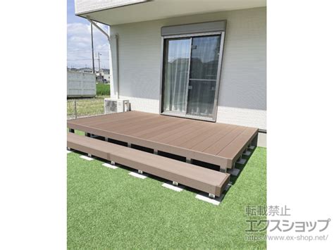 愛知県西春日井郡豊山町のykkapウッドデッキ施工例リウッドデッキ 200段床セット 107366715 2