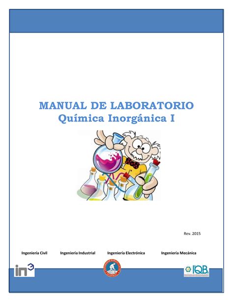 Manual De Quimica Inorganica I Manual De Laboratorio Qu Mica Inorg