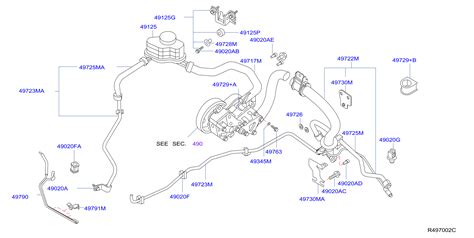 Diagram POWER STEERING PIPING For Your Nissan Altima