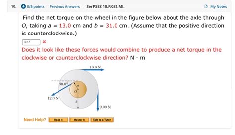 Solved Find The Net Torque On The Wheel In The Figure Below Chegg