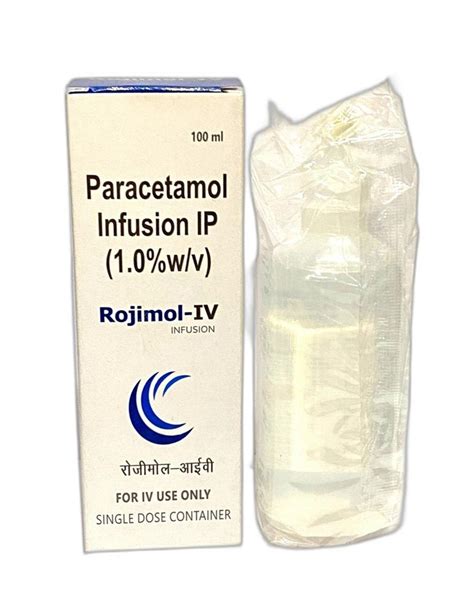 Rojimol IV Paracetamol Infusion IP 1 0 W V Packaging Type Ampoule