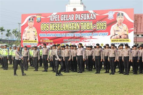 Apel Gelar Pasukan Ops Keselamatan Toba Wakapoldasu Kedepankan