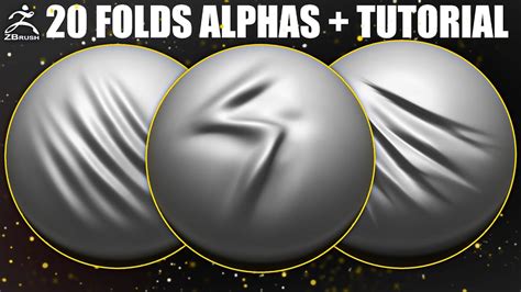 How To Sculpting Folds On Cloth In ZBrush Folds Alphas Brushes To