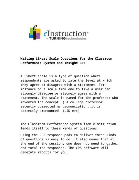 Docx Writing Likert Scale Questions Dokumen Tips